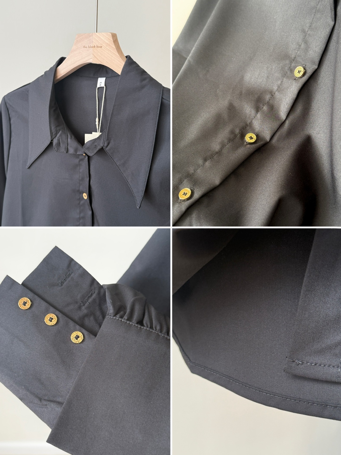 Maeve Shirt with Gold Button (Discounted-M size)