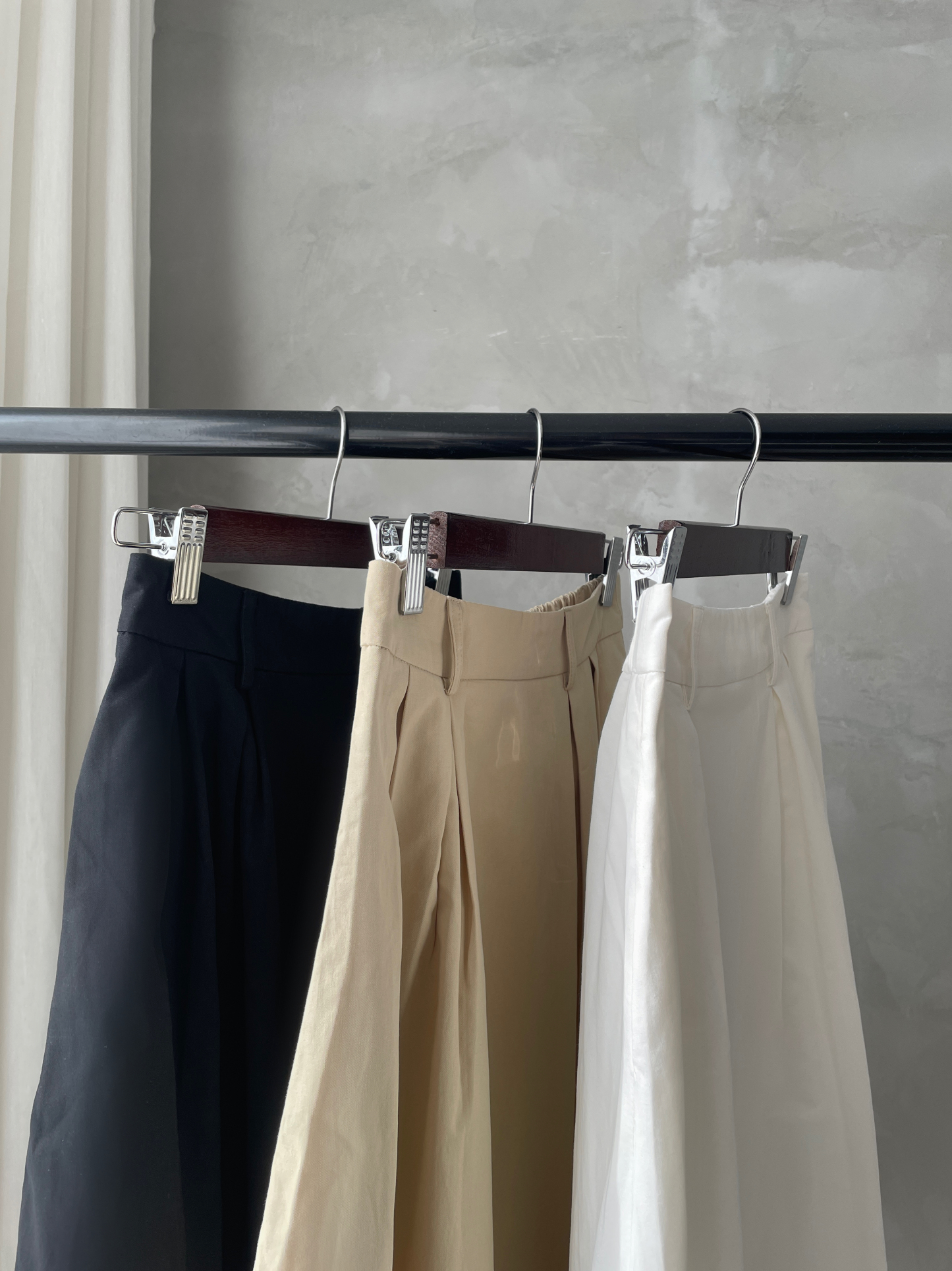 Hadriene Belted Cotton Skirt (Discounted-S, M, L size)-The Black Bow-