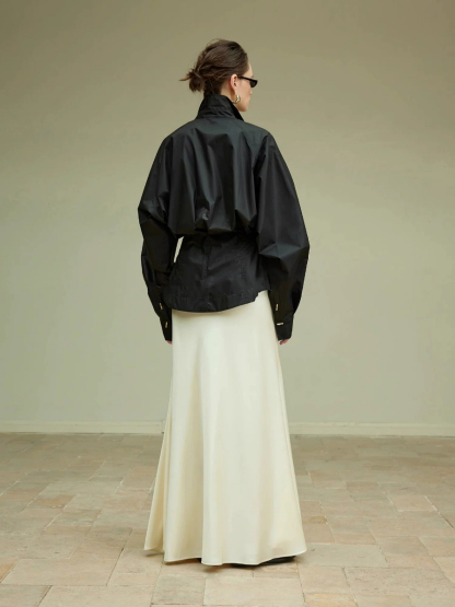 Yesania Waist Ruched Tailored Shirt (POS)