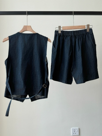 Lauren Denim Vest & Shorts Set (Discounted-M size)