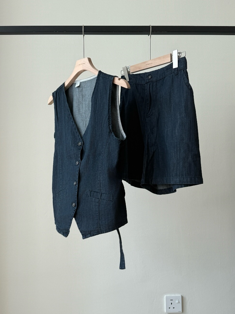 Lauren Denim Vest & Shorts Set (Discounted-M size)