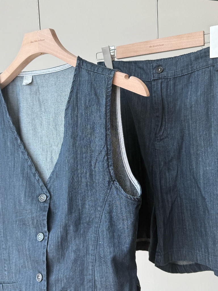 Lauren Denim Vest & Shorts Set (Discounted-M size)
