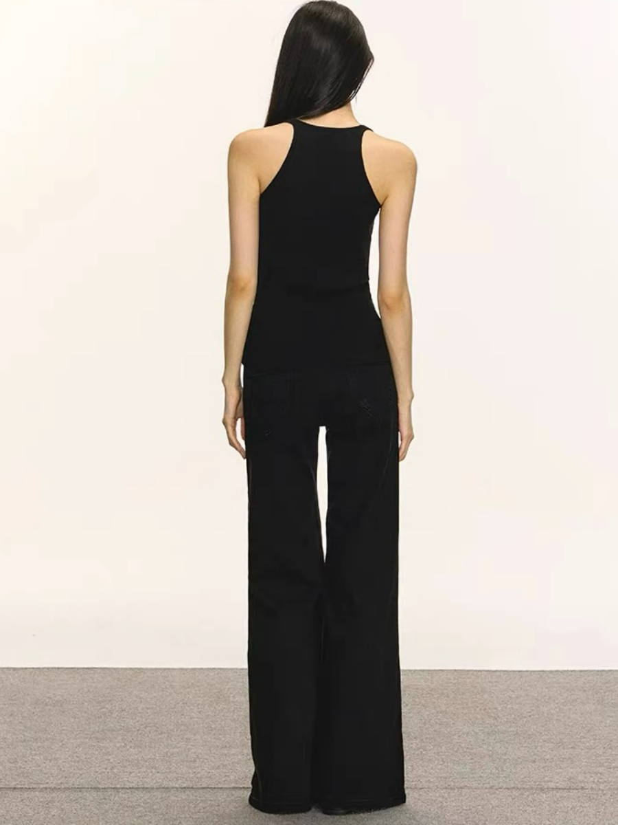 Derin Halter Neck Knit Top & Cardigan