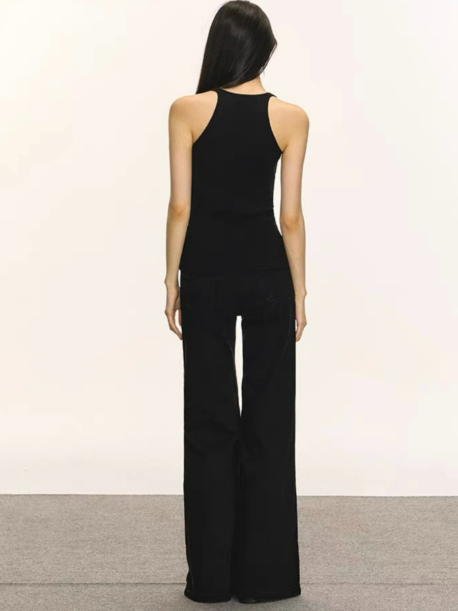 Derin Halter Neck Knit Top & Cardigan