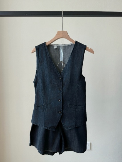 Lauren Denim Vest & Shorts Set (Discounted-M size)