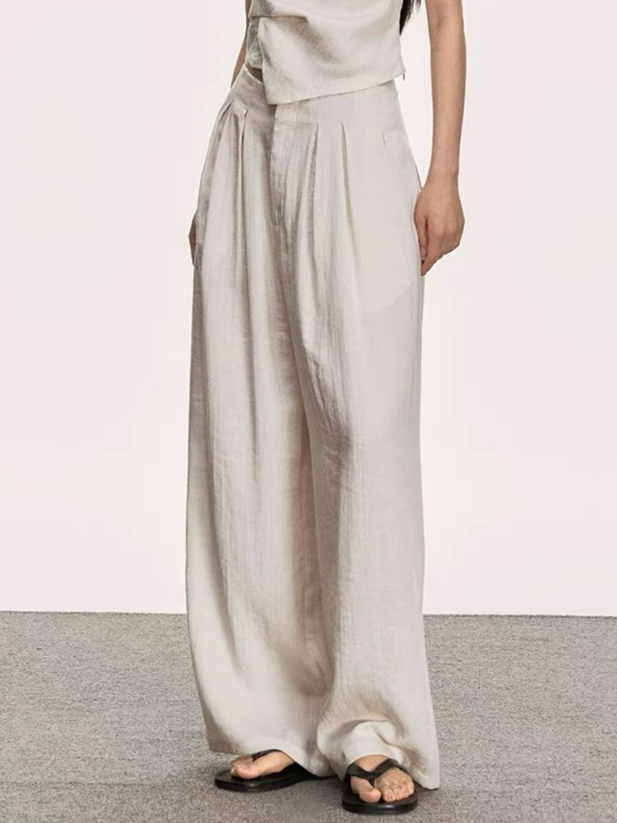 Delfyna Asymmetric Tube Top & Pants Set