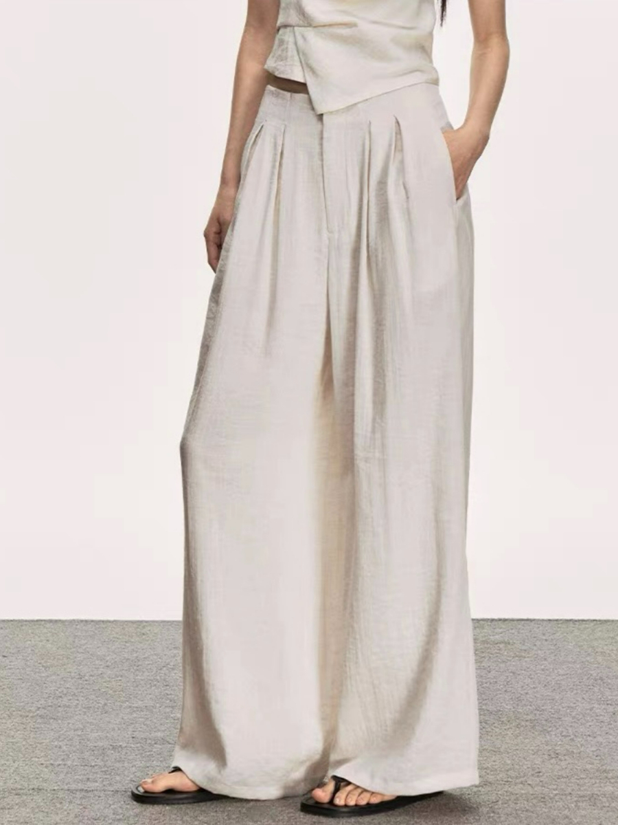 Delfyna Asymmetric Tube Top & Pants Set