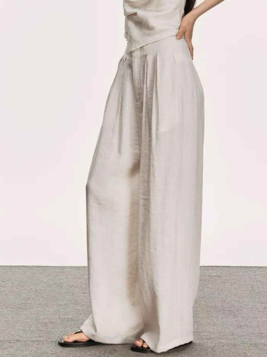 Delfyna Asymmetric Tube Top & Pants Set