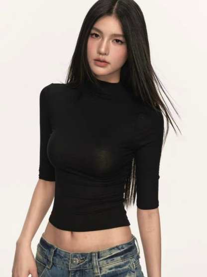 Dede Mid Neck Top