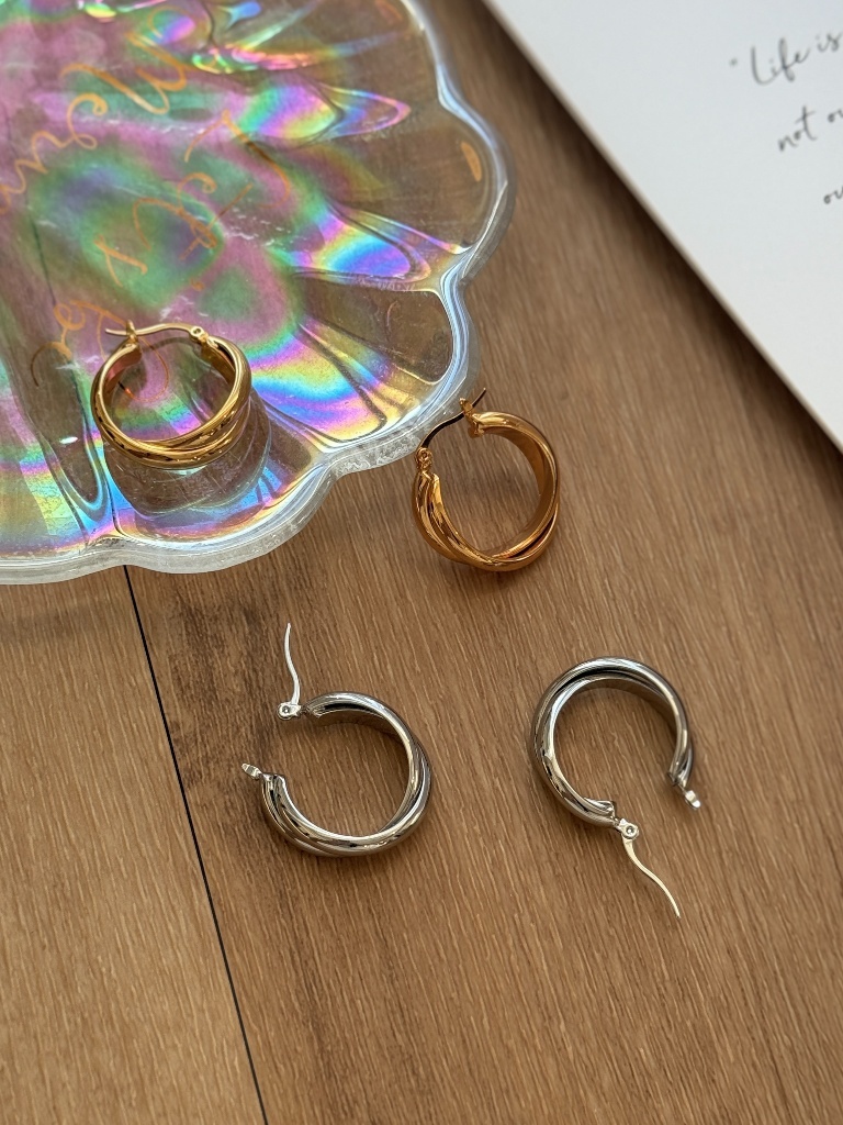 Chae-Won Double Hoop Earrings