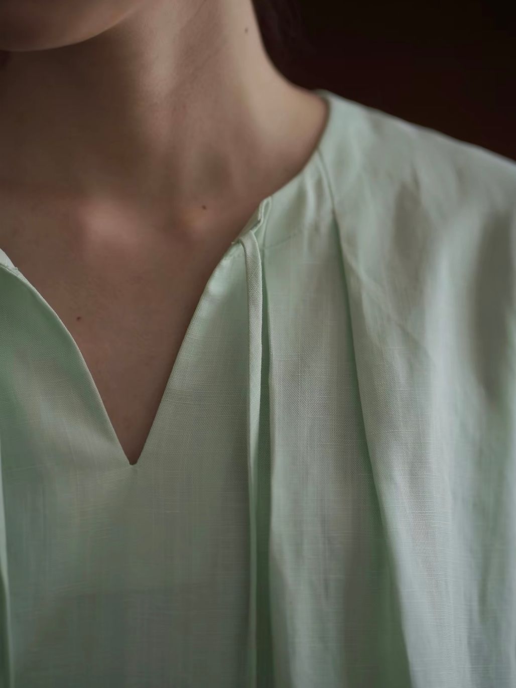 Rose Lyocell Linen Blend Relaxed Dress