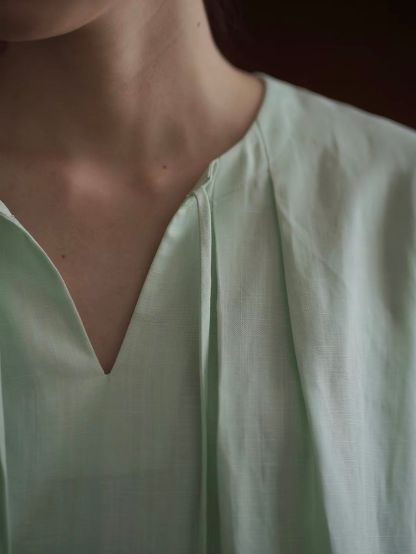 Rose Lyocell Linen Blend Relaxed Dress