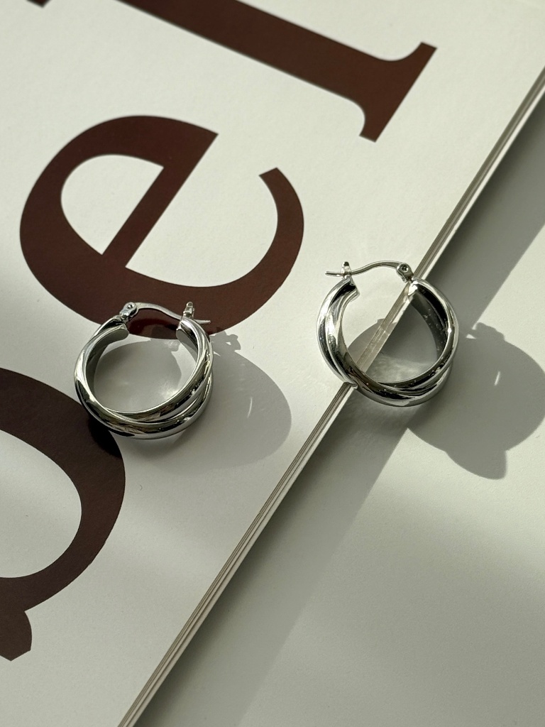 Chae-Won Double Hoop Earrings