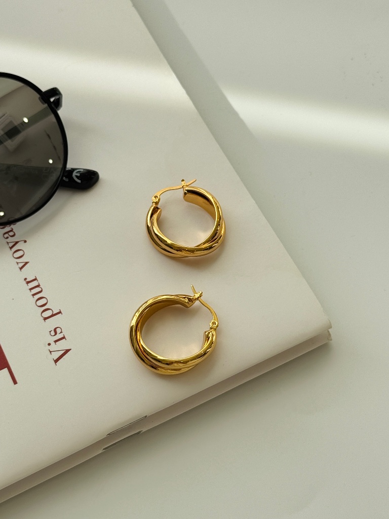 Chae-Won Double Hoop Earrings