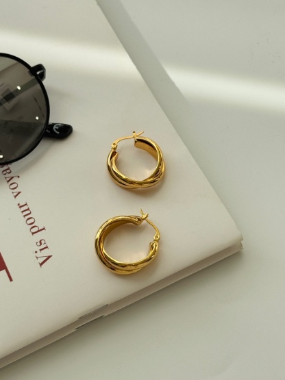 Chae-Won Double Hoop Earrings