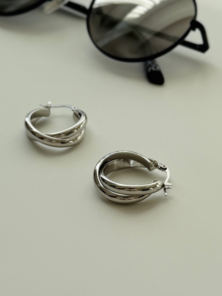 Chae-Won Double Hoop Earrings