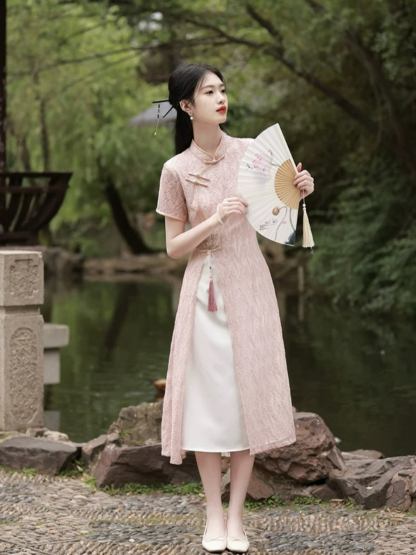 Shuang Shuang Lacey Oriental Dress