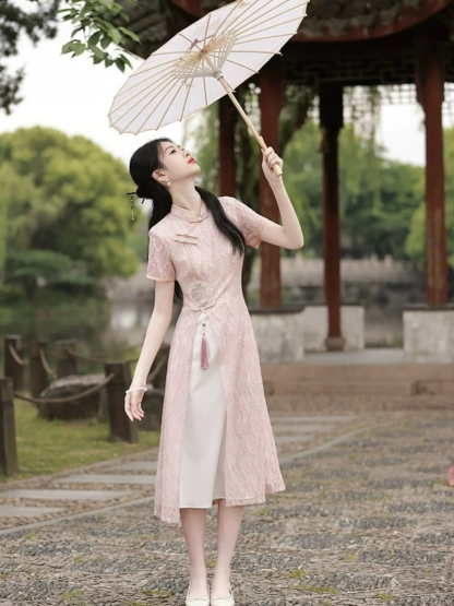 Shuang Shuang Lacey Oriental Dress