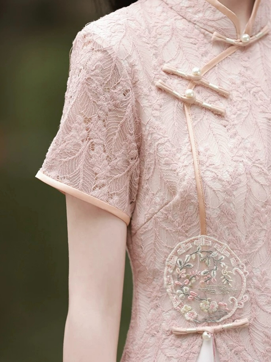 Shuang Shuang Lacey Oriental Dress