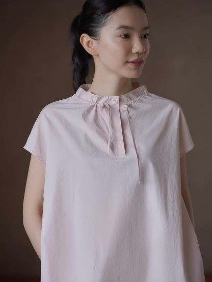 Renata Neck Detailed Cotton Dress