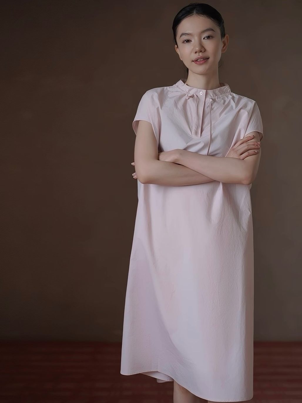 Renata Neck Detailed Cotton Dress