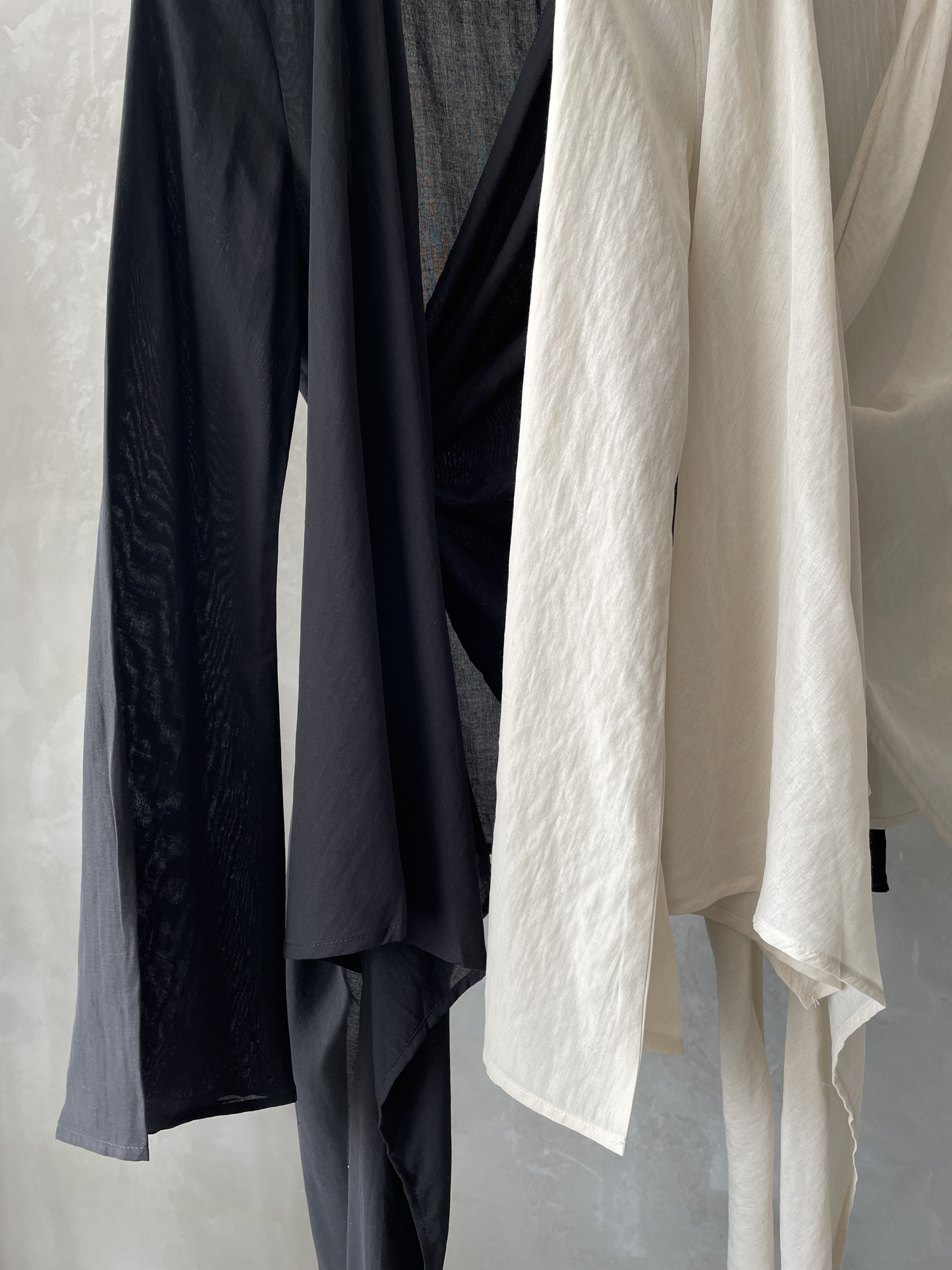 Koral Trumpet Sleeve Front Wrap Top-The Black Bow-