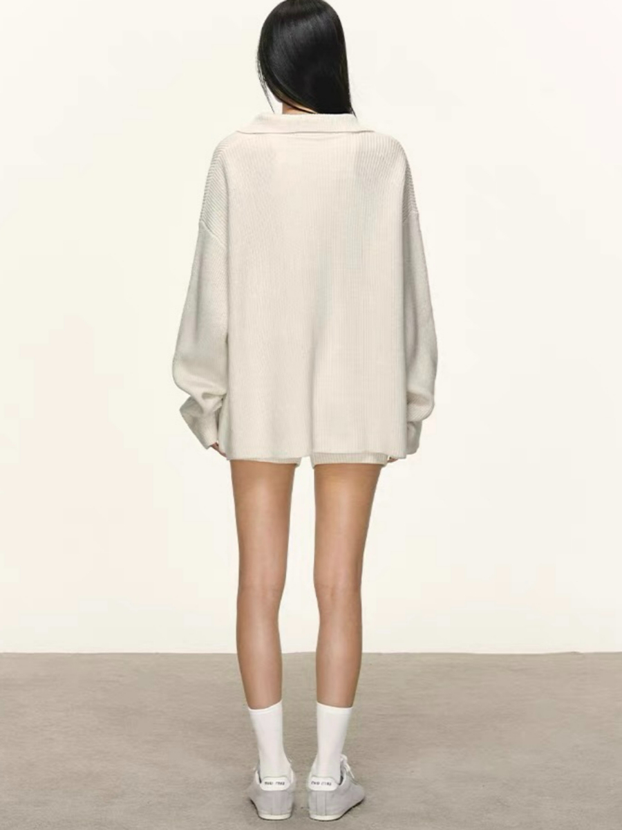 Devika Deep-V Sweater, Singlet & Shorts Set