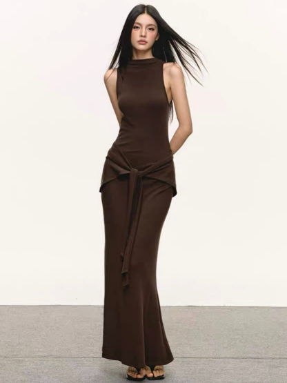 Devynn Waist Tie Bodycon Dress