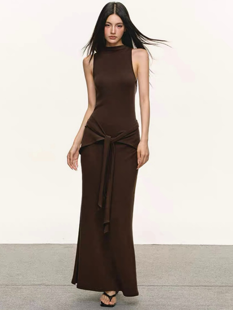 Devynn Waist Tie Bodycon Dress