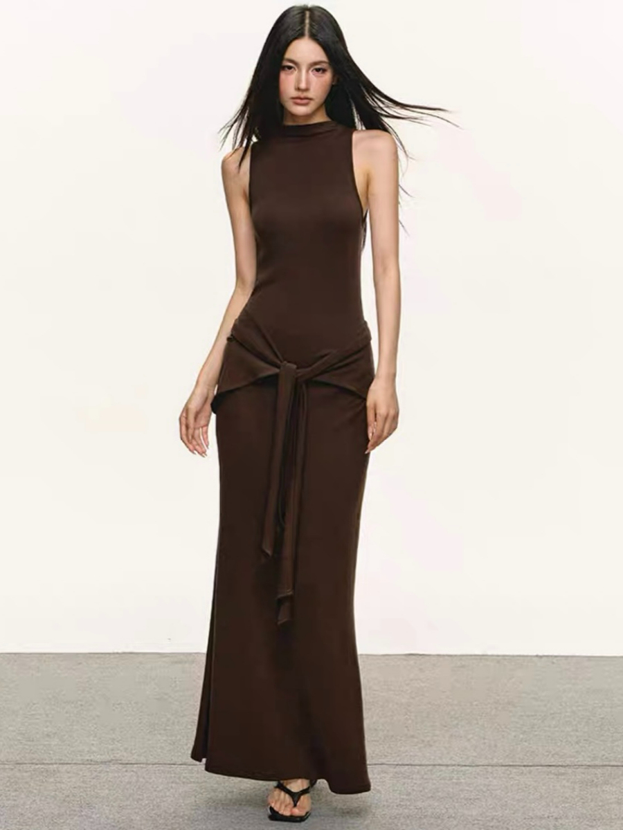 Devynn Waist Tie Bodycon Dress