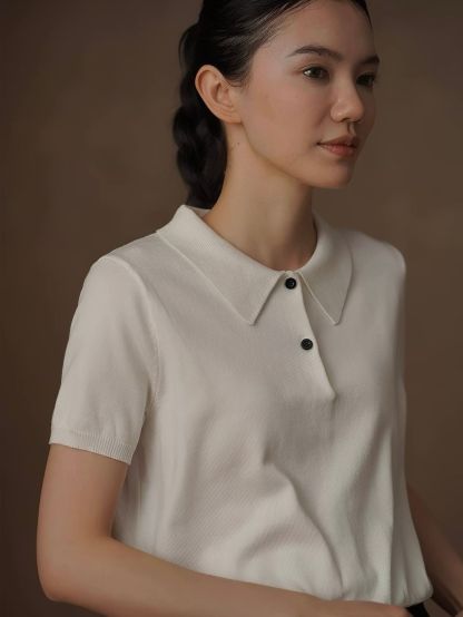 Richard Minimal Polo Knit Top