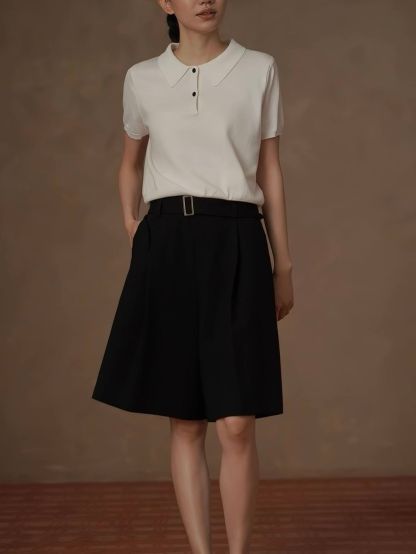 Richard Minimal Polo Knit Top