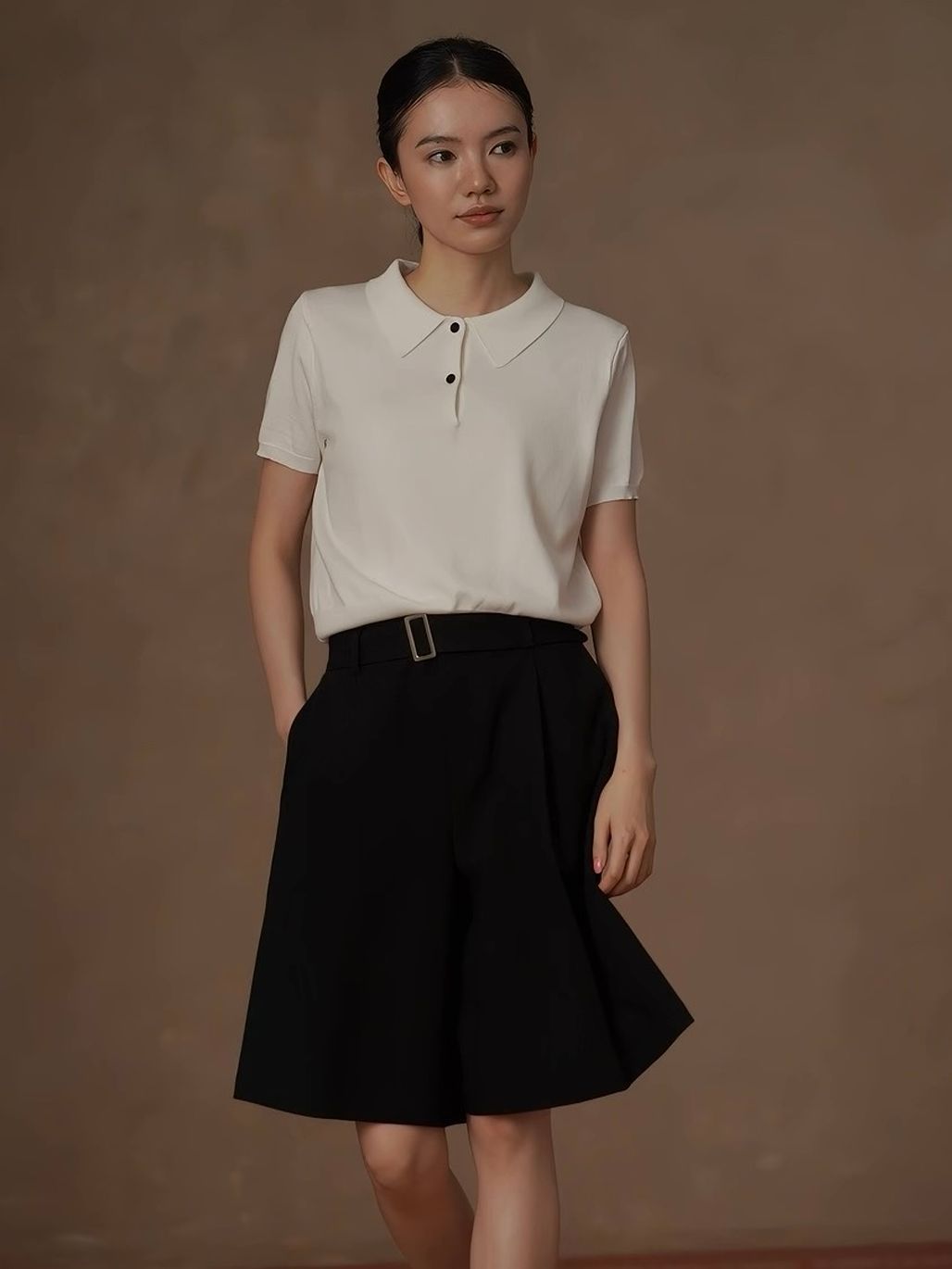 Richard Minimal Polo Knit Top