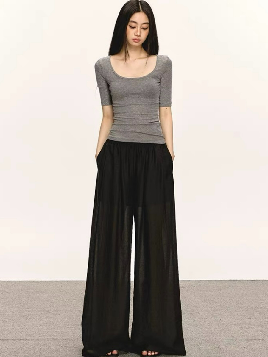 Deandra Tencel Texture Culottes