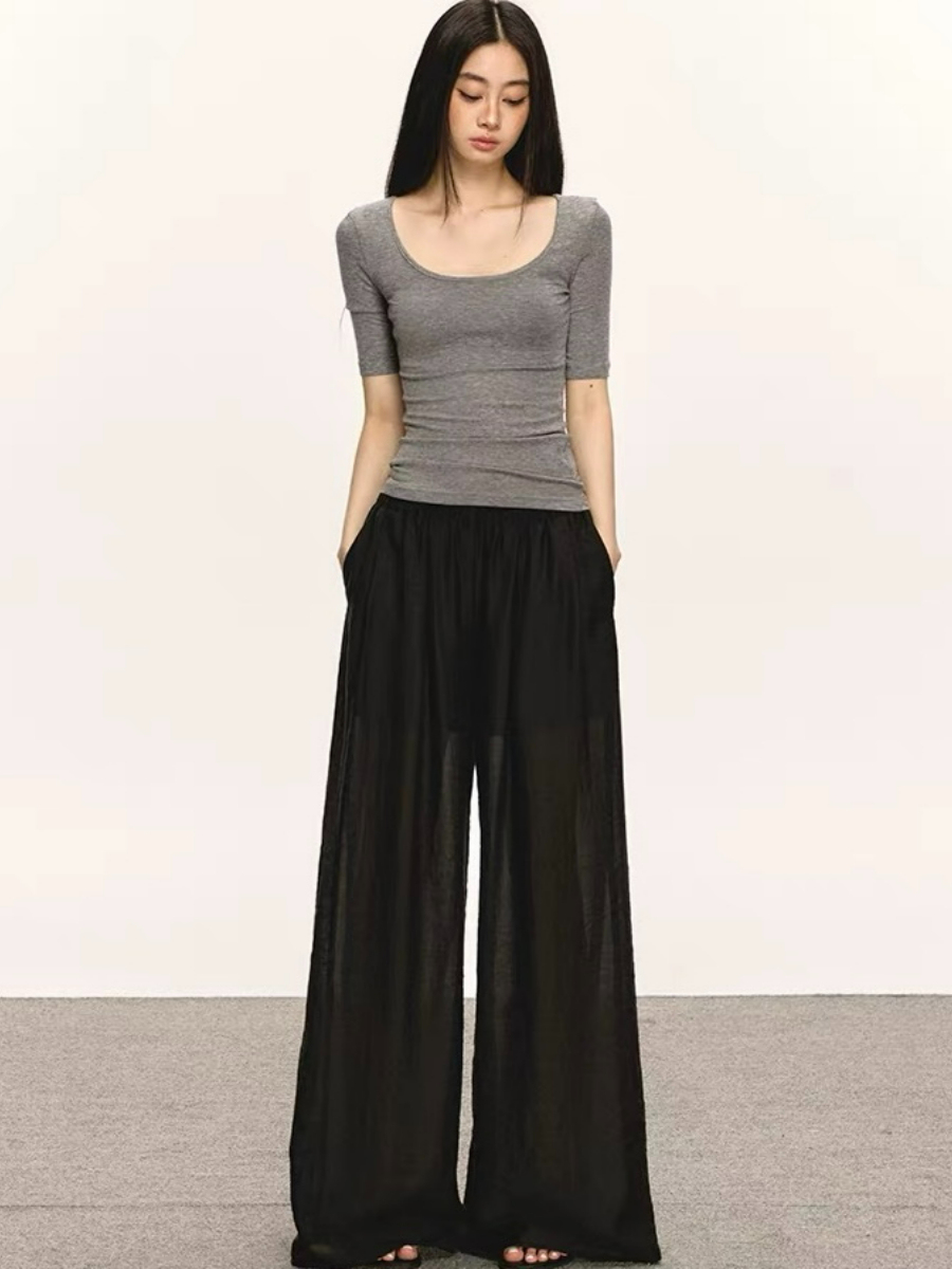Deandra Tencel Texture Culottes