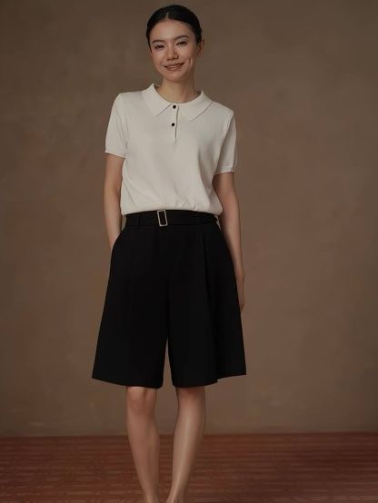 Richard Minimal Polo Knit Top