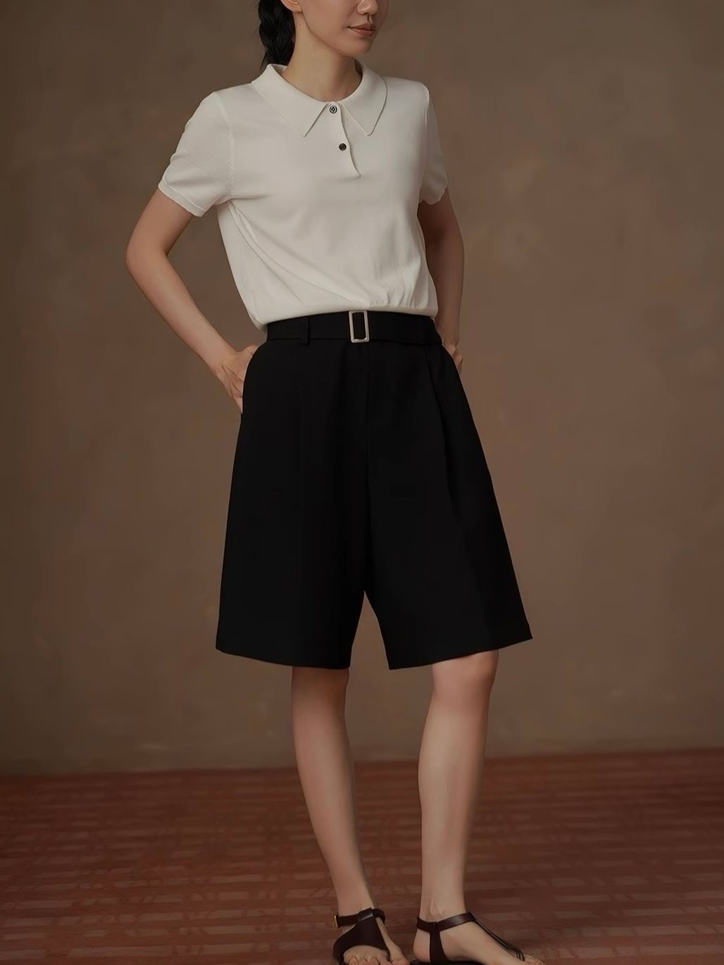 Richard Minimal Polo Knit Top