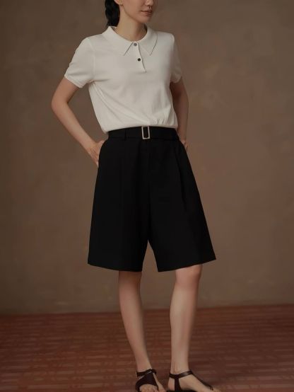 Richard Minimal Polo Knit Top
