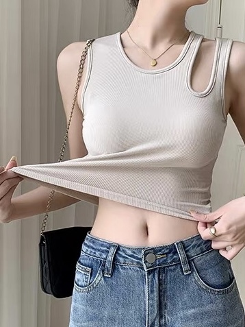 Udelia Asymmetric Padded Top