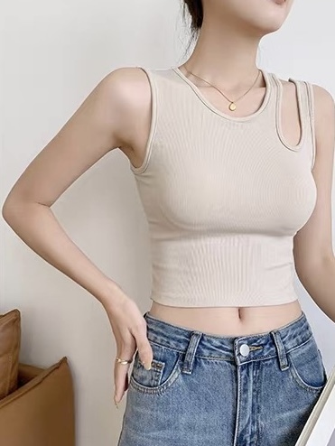 Udelia Asymmetric Padded Top