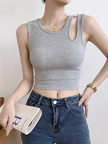 Udelia Asymmetric Padded Top