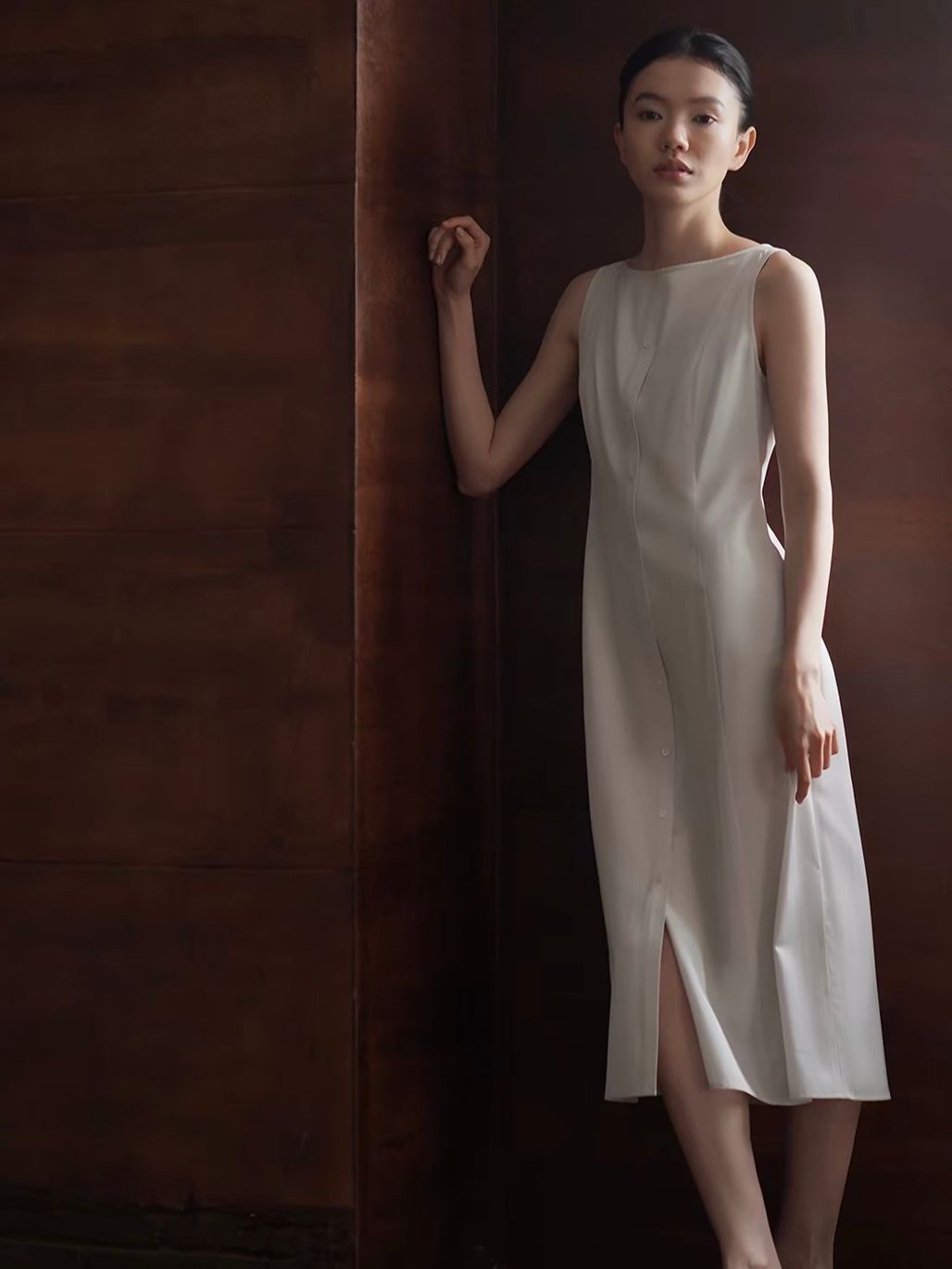 Rafael Bateau Neck Structured Dress