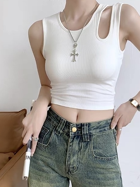 Udelia Asymmetric Padded Top