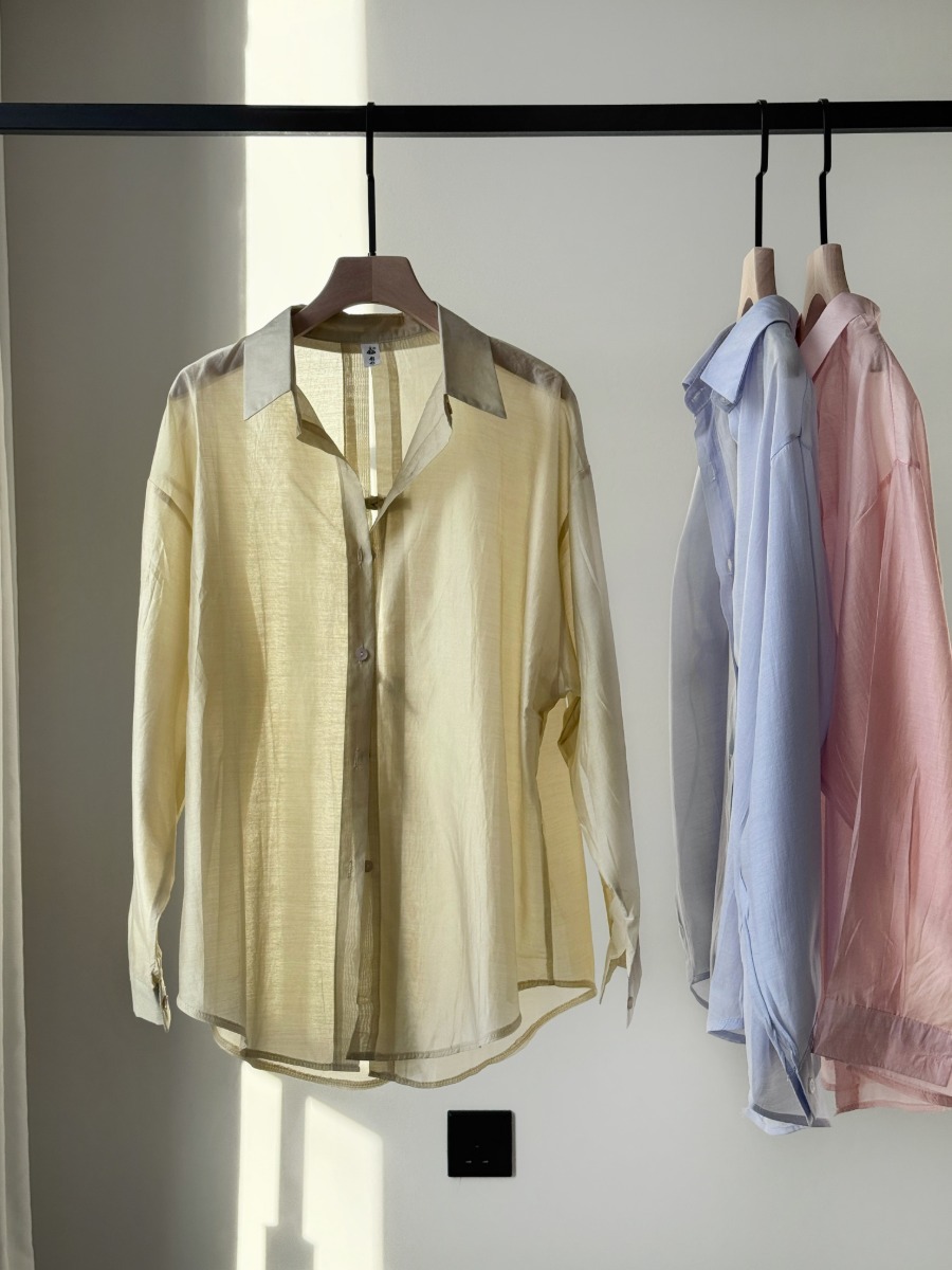 Ni Ni Back Pankou Sheer Chiffon Shirt & Benny Padded Top-The Black Bow-
