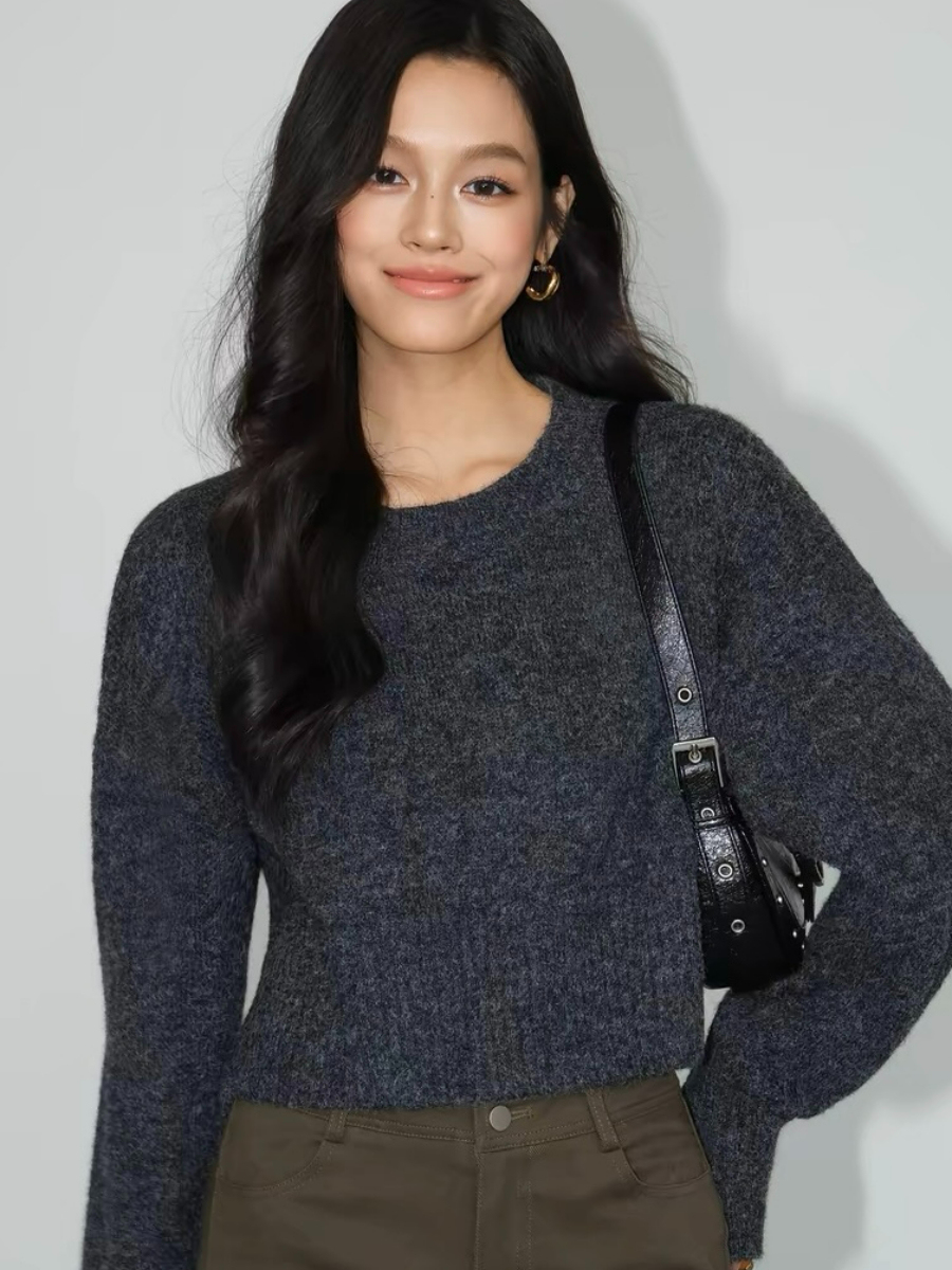 Bimba Cropped Sweater-The Black Bow-