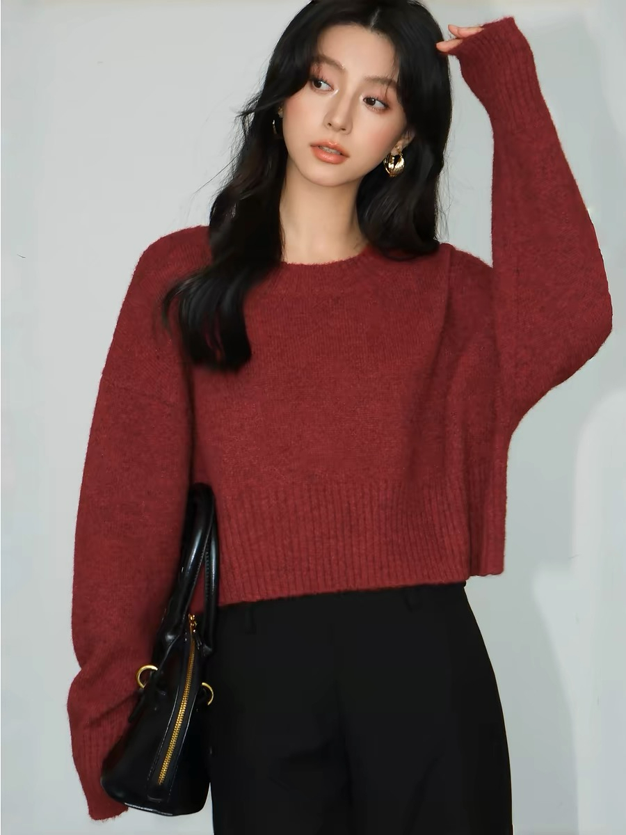 Bimba Cropped Sweater-The Black Bow-