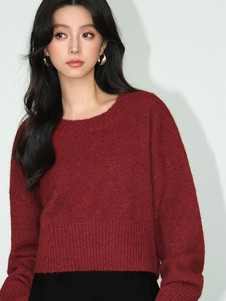 Bimba Cropped Sweater-The Black Bow-