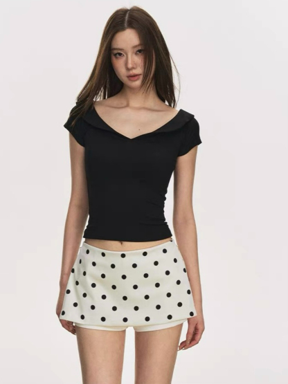 Darby Draped Colalr Top