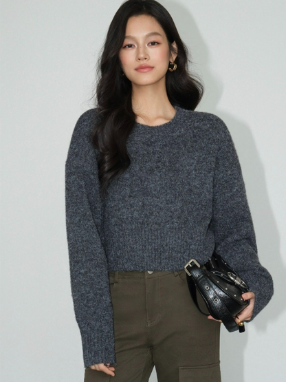 Bimba Cropped Sweater-The Black Bow-