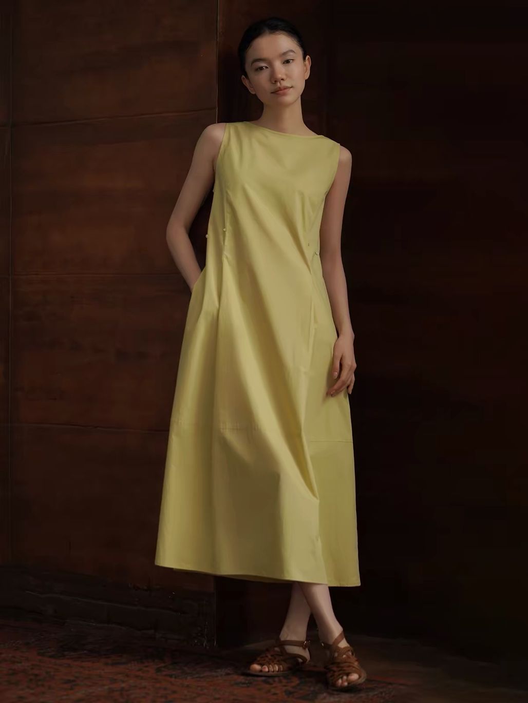 Rabiah Waist Defined Midi Dress